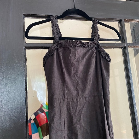 UO Wren Linen Ruffle Mini Dress - Picture 6 of 8